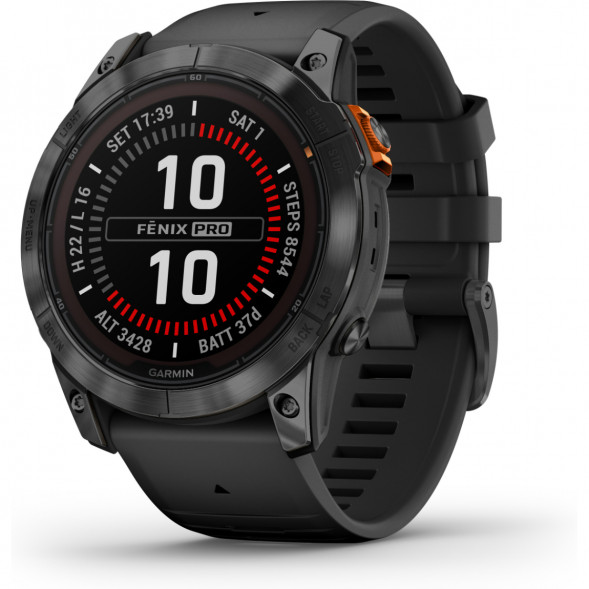 Умные часы Garmin Fenix 7X Solar серый с черным ремешком 010-02541-01 в Тамбове