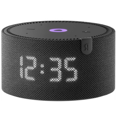 Умная колонка Яндекс Новая Станция Мини (с часами) - умная колонка с Алисой, черный оникс в Тамбове