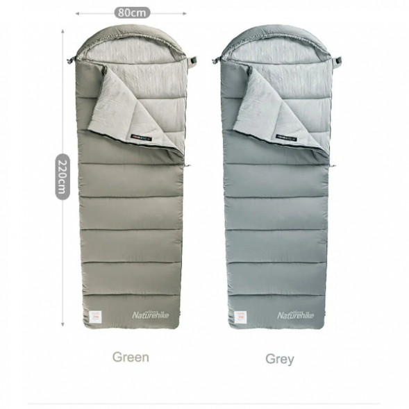 Спальный мешок Naturehike Envelope M180 (правый), зелёный в Тамбове