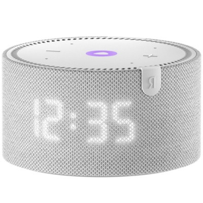 Умная колонка Яндекс Новая Станция Мини (с часами) - умная колонка с Алисой, серый опал в Тамбове