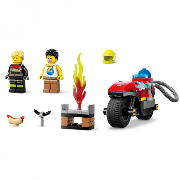 Конструктор LEGO City 60410 Пожарно-спасательный мотоцикл в Тамбове