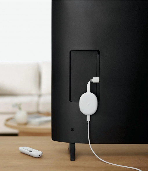 ТВ-приставка Google Chromecast c Google TV, snow в Тамбове