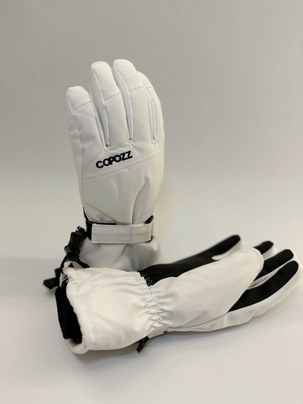 Перчатки горнолыжные сноубордические Copozz (белый, L) в Тамбове