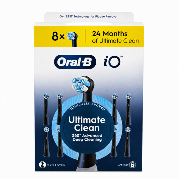 Сменные насадки Oral-B iO Series Ultimate Clean 360, 8 шт., черный в Тамбове