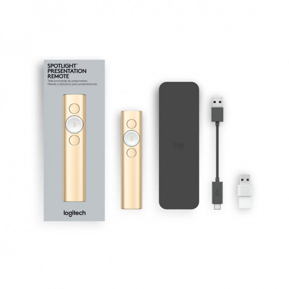 Презентер Logitech Spotlight Presentation Remote золотой в Тамбове