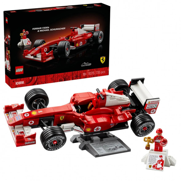 Конструктор LEGO Icons 11375 Ferrari F2004 и Михаэль Шумахер в Тамбове