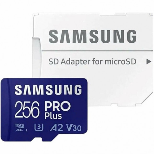 Карта памяти micro SDXC 256Gb Samsung PRO Plus U3 A2 V30 180/130MB/s в Тамбове