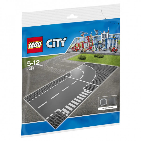 Конструктор LEGO City 7281 Т-образный перекрёсток и поворот в Тамбове