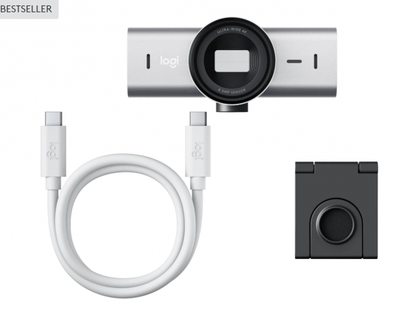 Веб-камера Logitech MX Brio 4K, Pale Grey в Тамбове