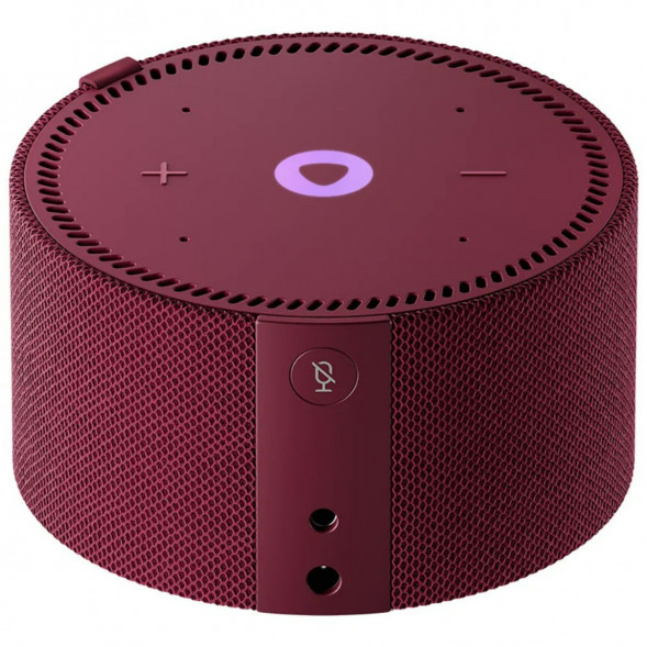 Умная колонка Яндекс Новая Станция Мини (с часами) - умная колонка с Алисой, красный гранат в Тамбове