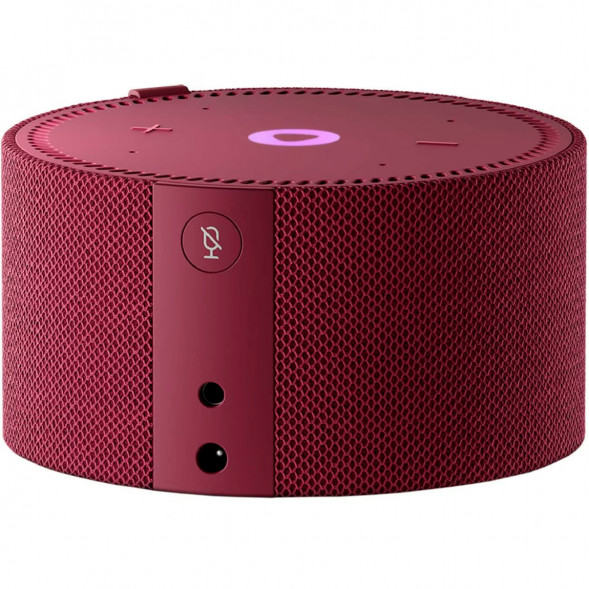 Умная колонка Яндекс Новая Станция Мини (с часами) - умная колонка с Алисой, красный гранат в Тамбове