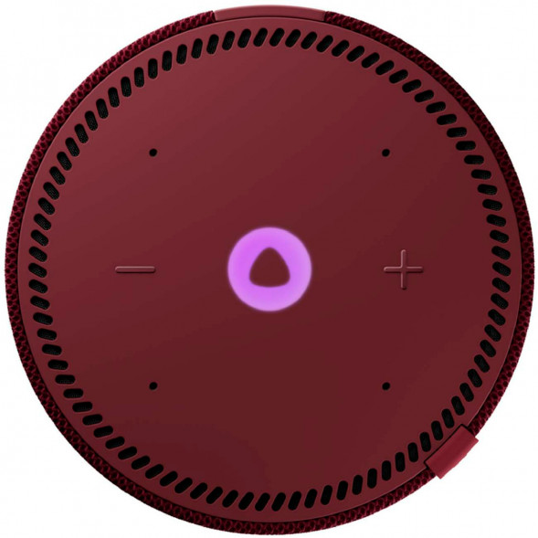 Умная колонка Яндекс Новая Станция Мини (с часами) - умная колонка с Алисой, красный гранат в Тамбове