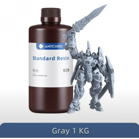 Смола для 3D печати ANYCUBIC Standart Resin Gray 1 Кг в Тамбове