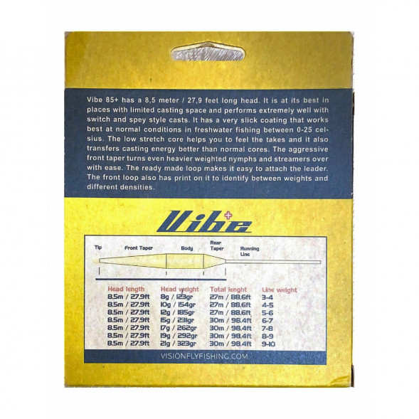 Рыболовный шнур Vision Vibe 85+ Rods 5-6 Floating Head Weight VKL5F в Тамбове