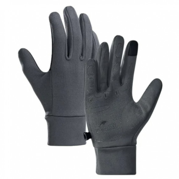 Перчатки сенсорные спортивные Naturehike Outdoor Full Touch GL10 (серый, L) в Тамбове