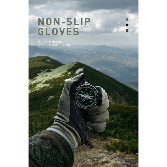 Перчатки сенсорные спортивные Naturehike Outdoor Full Touch GL10 (серый, L) в Тамбове