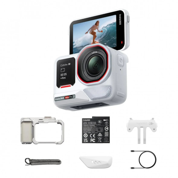 Экшн-камера Insta360 Ace Pro 2 Single Battery Xplorer Bundle, Arctic White в Тамбове