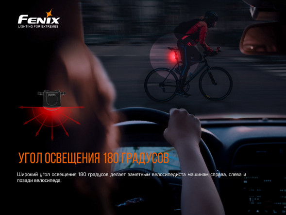 Велофара задняя Fenix BC05R V2.0, черный в Тамбове