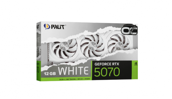 Видеокарта Palit NVIDIA GeForce RTX5070 WHITE OC 12ГБ GDDR7, OC в Тамбове