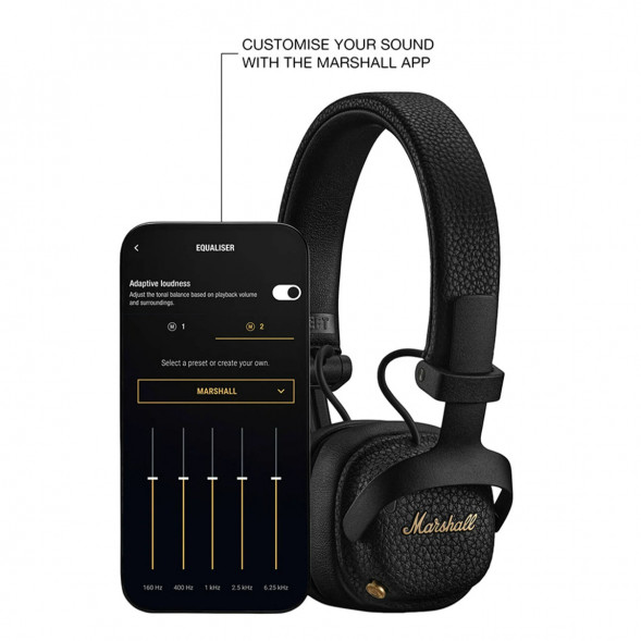 Беспроводные наушники Marshall Milton ANC, Black в Тамбове