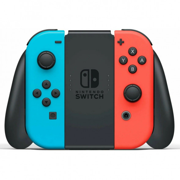 Игровая приставка Nintendo Switch OLED 64 ГБ, неоновый синий/неоновый красный в Тамбове