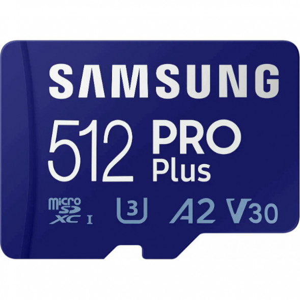 Карта памяти micro SDXC 512Gb Samsung PRO Plus U3 A2 V30 180/130MB/s в Тамбове