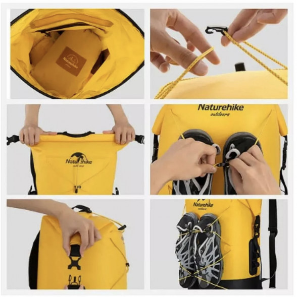 Герморюкзак Naturehike NH21FSB04 30 л, желтый в Тамбове