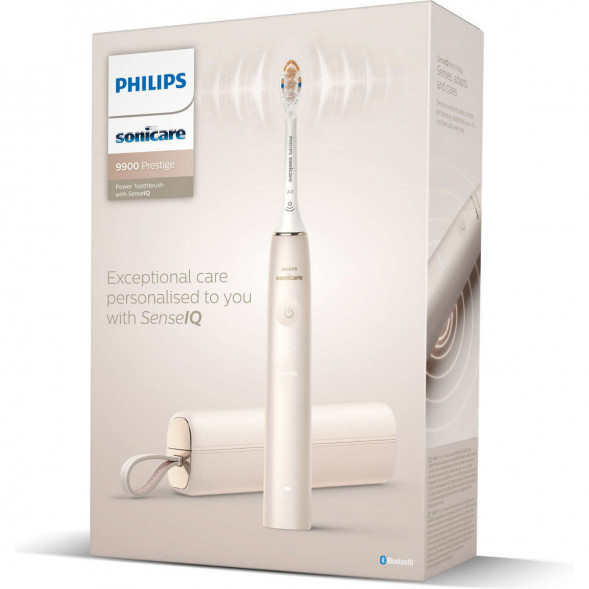 Звуковая зубная щетка Philips Sonicare 9900 Prestige HX9992, золотистое шампанское в Тамбове