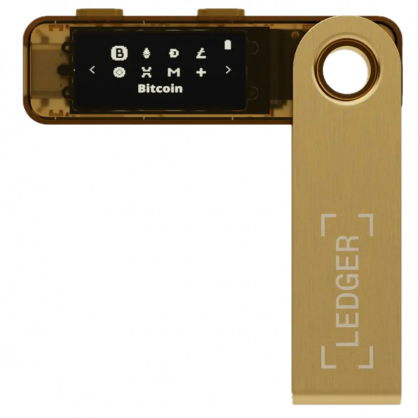 Криптокошелек Ledger Nano S Plus 1 шт., золотой в Тамбове