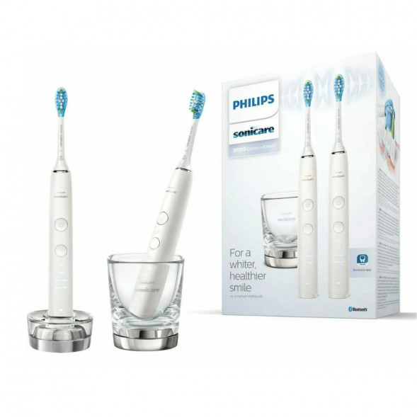 Набор из 2 электрических зубных щеток Philips Sonicare DiamondClean 9000 HX9914/55, белый в Тамбове