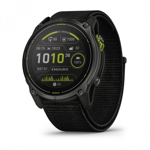 Умные часы Garmin Enduro 3 51mm Black с нейлоновым ремешком UltraFit 010-02751-01 в Тамбове