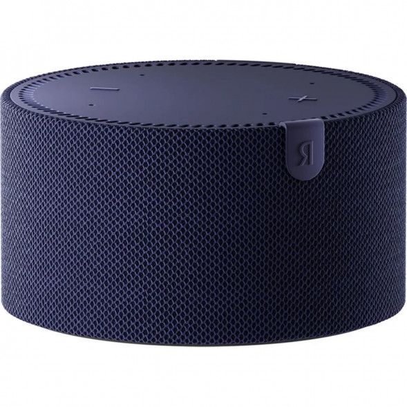 Умная колонка Яндекс Новая Станция Мини (с часами) - умная колонка с Алисой, синий сапфир в Тамбове