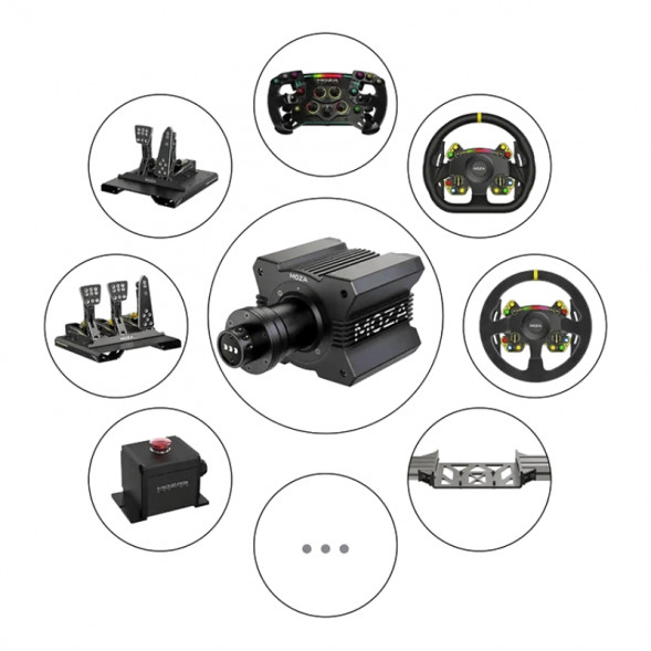 Рулевая база MOZA Racing R9 V2, черный в Тамбове