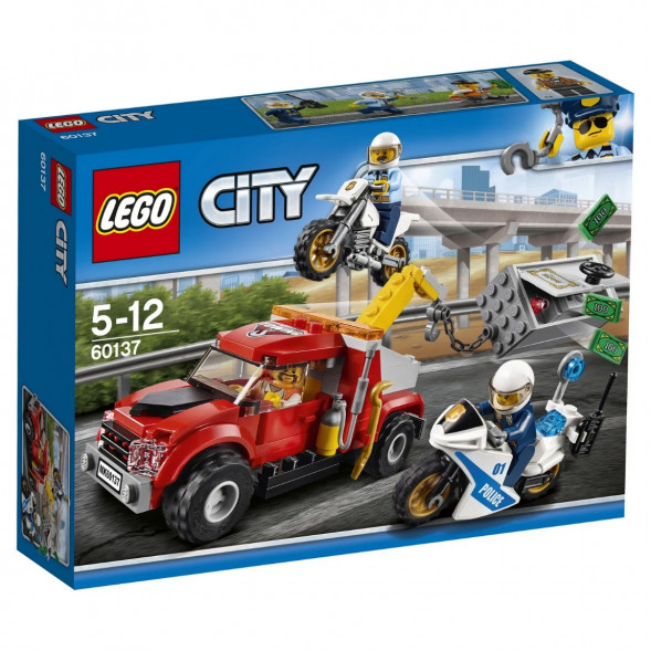 Конструктор LEGO City Police 60137 Побег на буксировщике в Тамбове