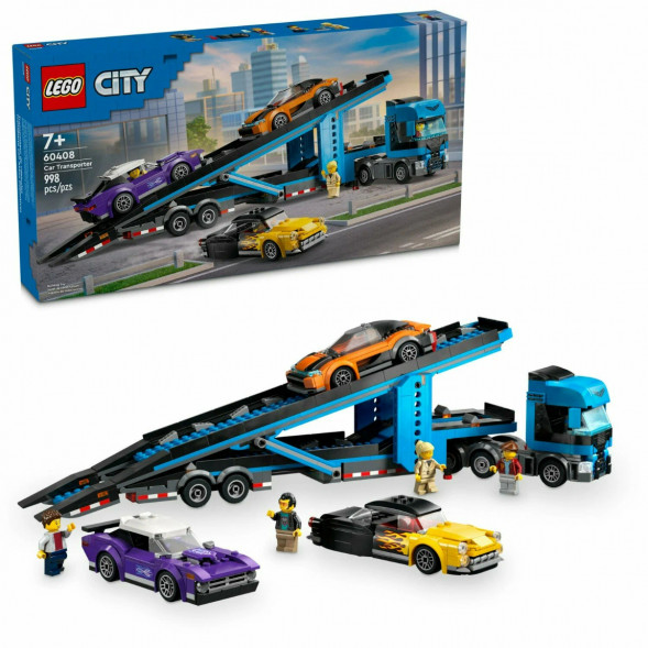 Конструктор LEGO City 60408 Грузовик-автовоз со спортивными автомобилями в Тамбове