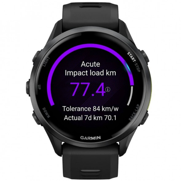 Умные часы Garmin Forerunner 970 Carbon Gray DLC Titanium ремешок Black/Translucent Whitestone 010-02969-10 в Тамбове