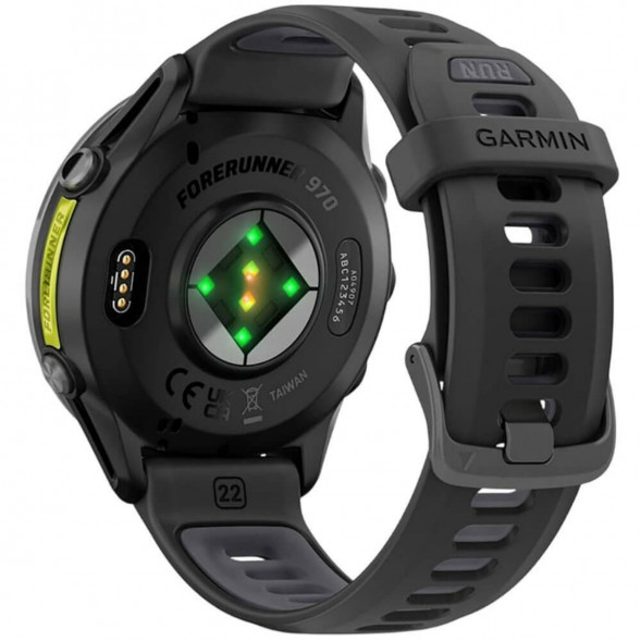 Умные часы Garmin Forerunner 970 Carbon Gray DLC Titanium ремешок Black/Translucent Whitestone 010-02969-10 в Тамбове