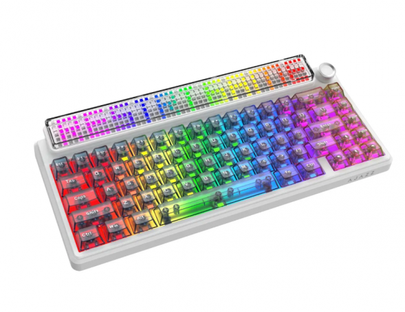 Беспроводная игровая механическая клавиатура Ajazz Pixel 68, 8K, Hot-Swap, RGB, с матричным LED экраном в Тамбове