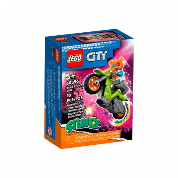 Конструктор LEGO City 60356 Трюковый мотоцикл медведя в Тамбове