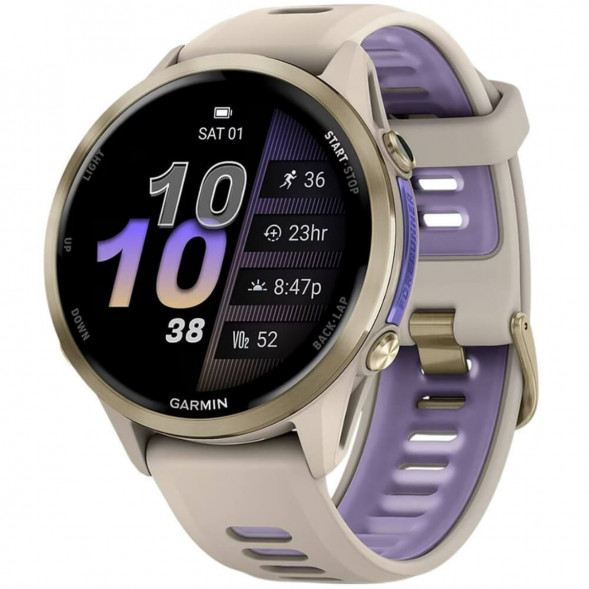 Умные часы Garmin Forerunner 970 Soft Gold Titanium/French Gray Translucent Indigo Band 010-02969-12 в Тамбове