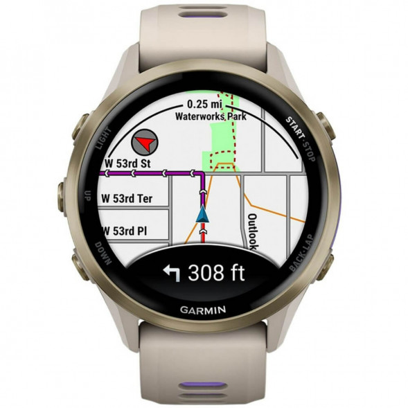 Умные часы Garmin Forerunner 970 Soft Gold Titanium/French Gray Translucent Indigo Band 010-02969-12 в Тамбове