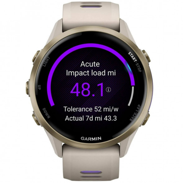 Умные часы Garmin Forerunner 970 Soft Gold Titanium/French Gray Translucent Indigo Band 010-02969-12 в Тамбове