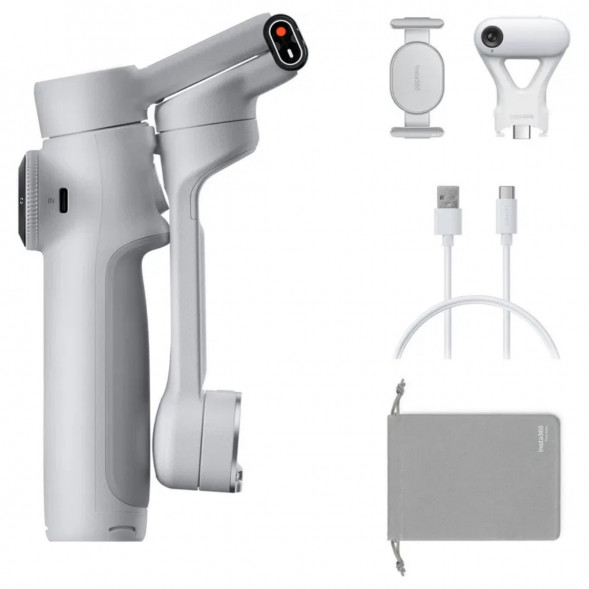 Стабилизатор Insta360 Flow 2 AI Tracker Bundle, Stone Gray в Тамбове