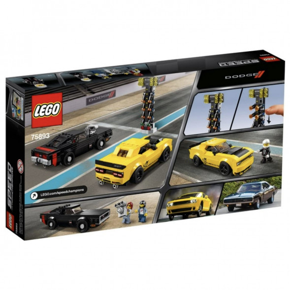 Конструктор LEGO Speed Champions 75893 2018 Dodge Challenger SRT Demon и 1970 Dodge Charger R/T в Тамбове