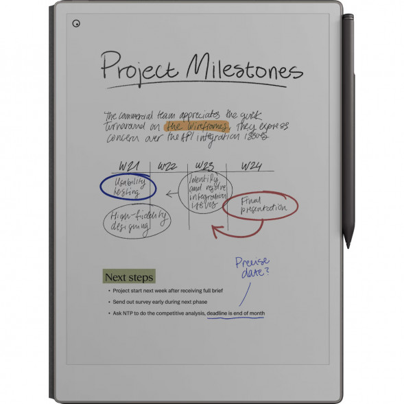 Графический планшет reMarkable Paper Pro + Стилус MarkerPlus + Чехол Book Folio Pro (Basalt) в Тамбове