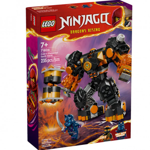 Конструктор LEGO Ninjago 71806 Элементальный земной робот Коула в Тамбове