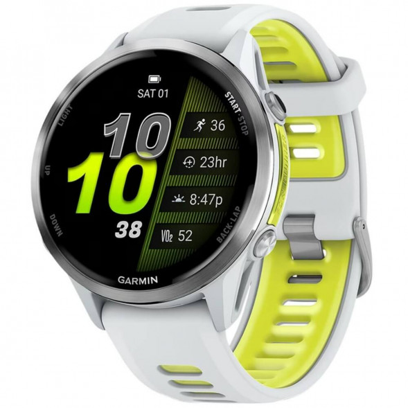 Умные часы Garmin Forerunner 970 Titanium Whitestone/Translucent Amp Yellow Band 010-02969-11 в Тамбове
