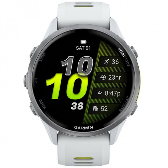 Умные часы Garmin Forerunner 970 Titanium Whitestone/Translucent Amp Yellow Band 010-02969-11 в Тамбове