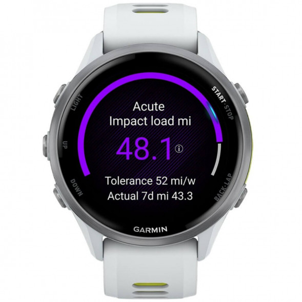 Умные часы Garmin Forerunner 970 Titanium Whitestone/Translucent Amp Yellow Band 010-02969-11 в Тамбове
