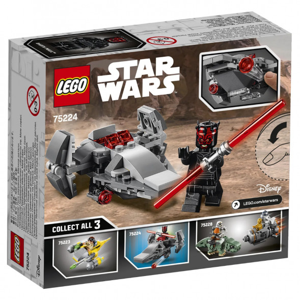 Конструктор LEGO Star Wars 75224 Микрофайтеры Корабль-лазутчик ситхов в Тамбове